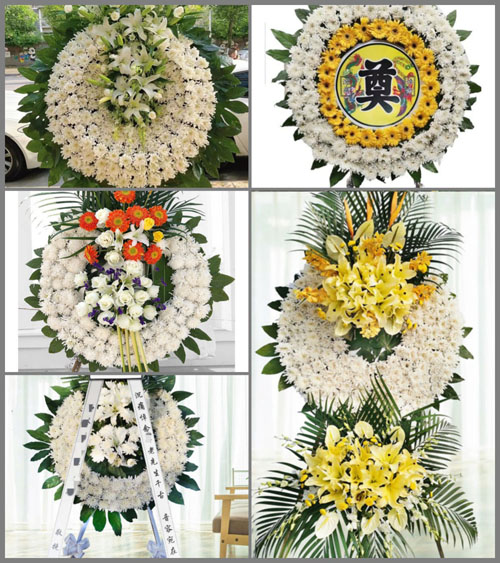 山西运城绛县么里镇庞家岭村花圈速递